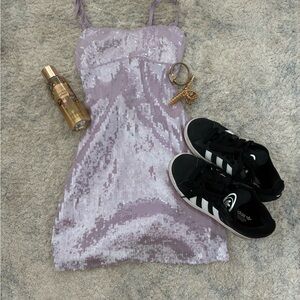 Lavender Sequin Mini Dress Chic Hoco Dress